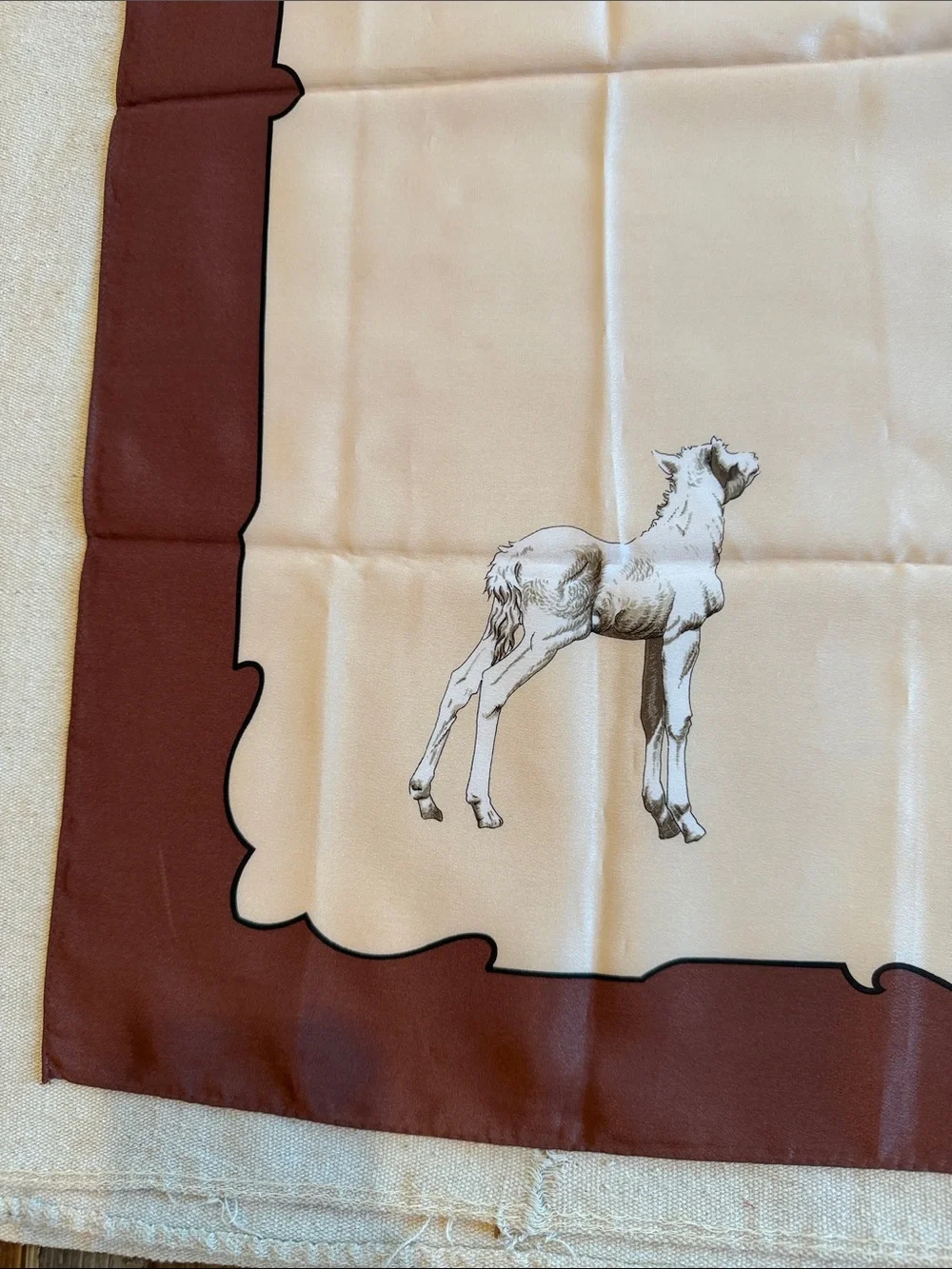 MCM Souvenir Scarf Equestrian Spanish Riding School Vienna Austria